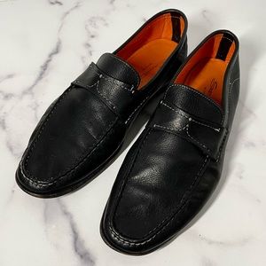 Santoni Black men’s dress shoes